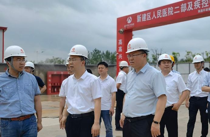 新建區(qū)委常委、常務(wù)副區(qū)長賈中強到新建區(qū)職業(yè)技術(shù)學(xué)校新校區(qū)建設(shè)項目、新建區(qū)人民醫(yī)院二部及疾控中心項目調(diào)研