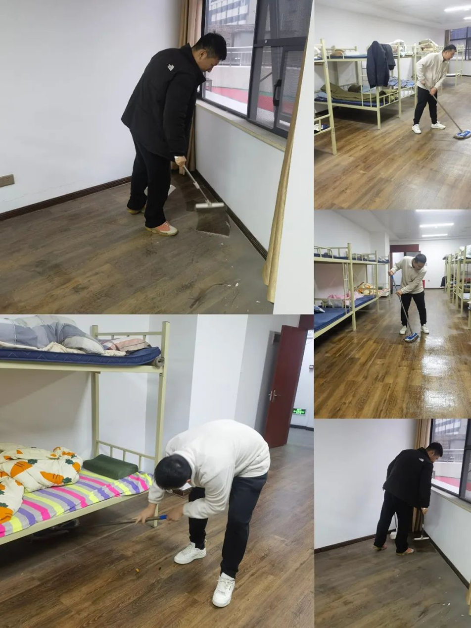 機關團支部組織志愿者開展“扮靚新宿舍，溫情暖人心”集中清掃活動